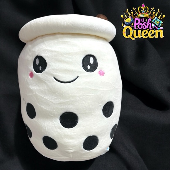 Other - Boba Plush MILK 🥛 Bubble Tea Plushie Pillow 14” Tall